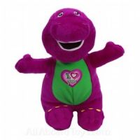 Barney I LOVE YOU Singing Plush Lovey - Printed